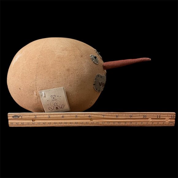 NOS Vtg 2003 Honey and Me Lisa Liffick Primitive Snowman Head Christmas Decor - Picture 3 of 8